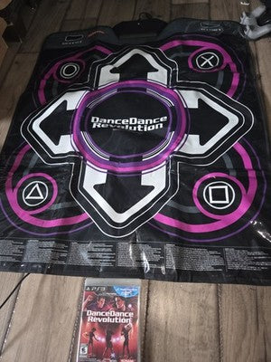 PS3 Dance Dance Revolution Konami Dance Mat With Game