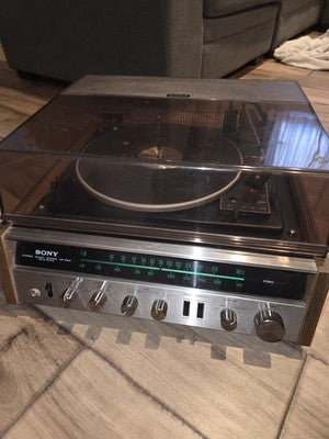 Vintage Sony Stereo Music System Turntable HP-210A TESTED WORKING NEEDS CLEANING