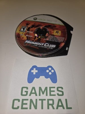 Midnight Club Los Angeles (Microsoft Xbox 360, 2008) DISC ONLY