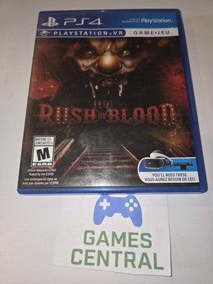 Until Dawn: Rush of Blood (Sony Playstation 4, 2016) CIB COMPLETE