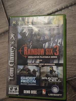 Rainbow Six 3 Exclusive Playable Demo Original Xbox