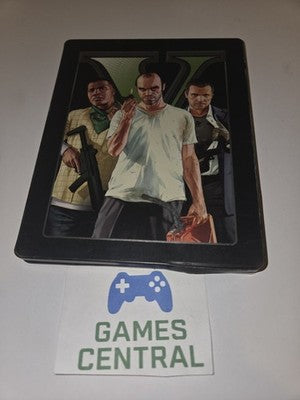 Grand Theft Auto GTA V 5 Steelbook (Sony Playstation 3 PS3, 2013) DAMAGED CASE