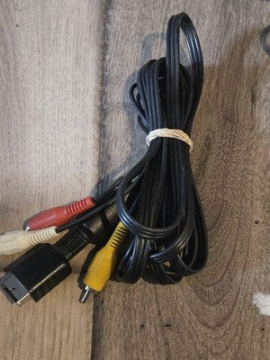 For Sony Playstation 2 3 PS3 PS2 PS1 RCA AV Composite Cable Adapter Audio Video