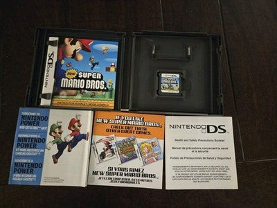 New Super Mario Bros (Nintendo DS, 2006) CIB COMPLETE WITH INSERTS