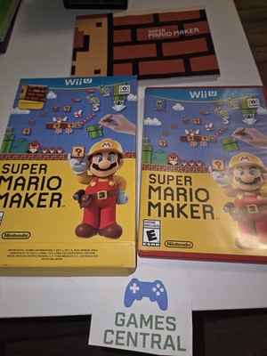 Super Mario Maker (Wii U, 2015) CIB WITH ARTBOOK