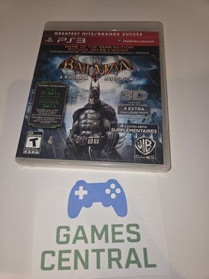 Batman: Arkham Asylum - Game of the Year Greatest Hits (Playstation 3, 2010) CIB
