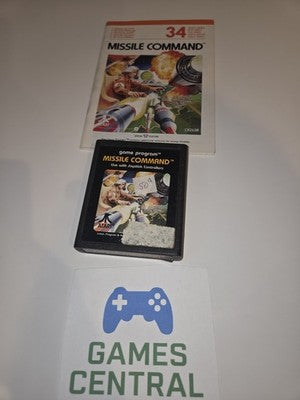 Missile Command (Atari 2600, 1981) CART ONLY WITH MANUAL