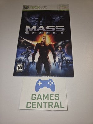 Mass Effect (Xbox 360, 2007) MANUAL ONLY
