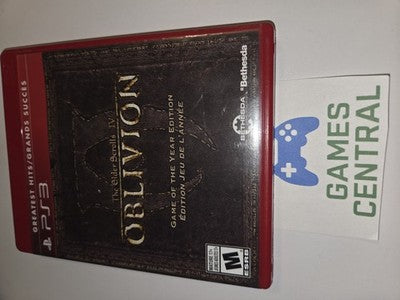 Elder Scrolls IV Oblivion: Game of the Year (Sony Playstation 3, 2007) NO MANUAL