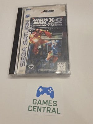Iron Man X-O Manowar in Heavy Metal (Sega Saturn, 1996) CIB COMPLETE IN BOX