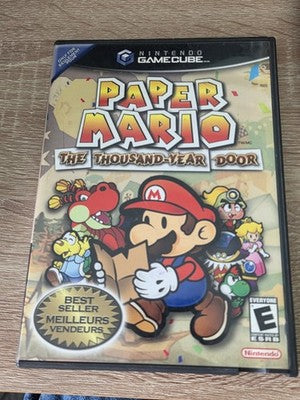 Paper Mario: The Thousand-Year Door Best Seller (GameCube, 2004) NO MANUAL