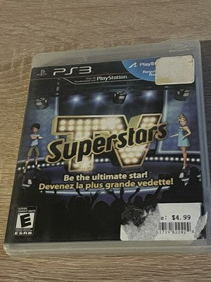 TV SuperStars (Sony Playstation 3 PS3, 2010) CIB COMPLETE