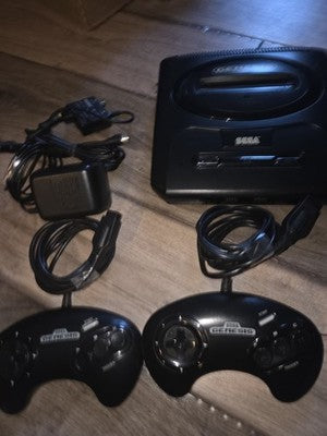 Sega Genesis Model 2 MK-1631 Console Controllers Cables Tested Working