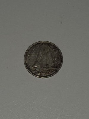Canada 1968 Ten Cent 10C 1968 Silver Coin .500