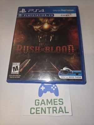 Until Dawn: Rush of Blood (Sony Playstation 4, 2016) CIB COMPLETE