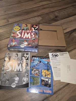 The Sims PC Big Box Game Of The Year 2000 Maxis EA NO GAME BOX MANUAL ONLY