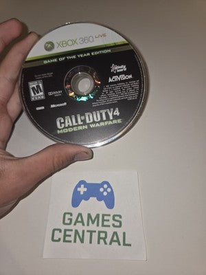 Call of Duty 4 Modern Warfare - Game of the Year (Xbox 360, 2007) DISC ONLY