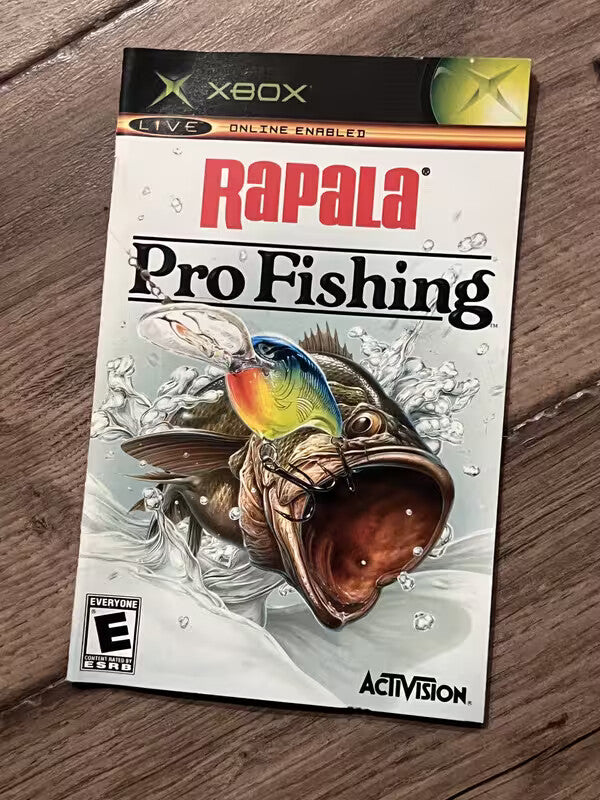 Rapala Pro Fishing (Microsoft Xbox, 2004) MANUAL ONLY