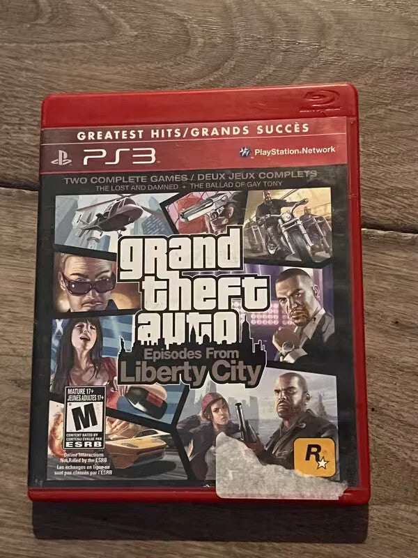 Grand Theft Auto Episodes from Liberty City (Sony Playstation 3, 2010) NO MANUAL