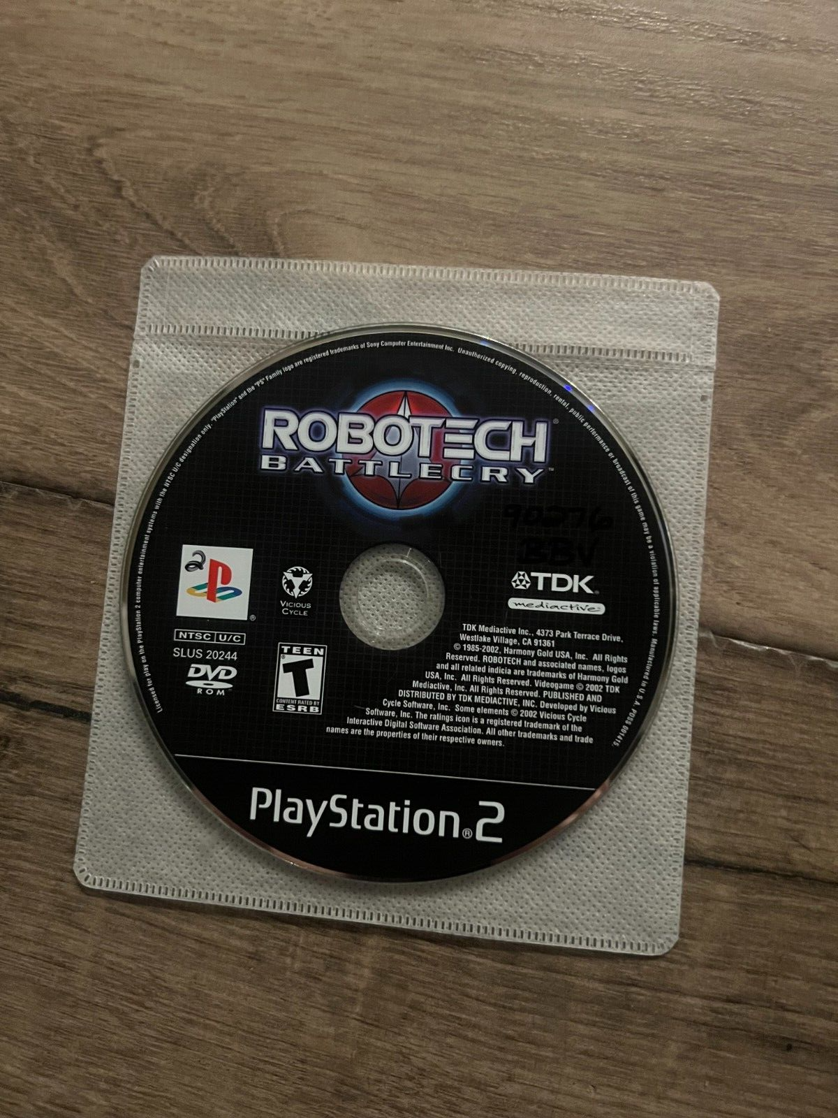 Robotech: Battlecry (Sony PlayStation 2, 2002) DISC ONLY
