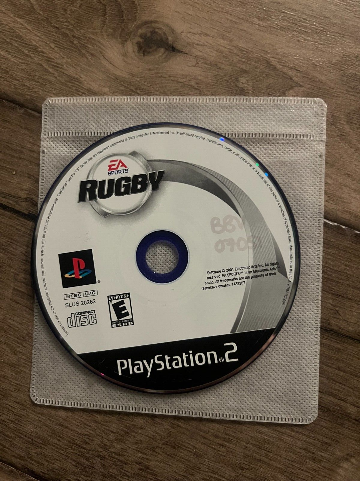 Rugby (Sony PlayStation 2, 2001) DISC ONLY
