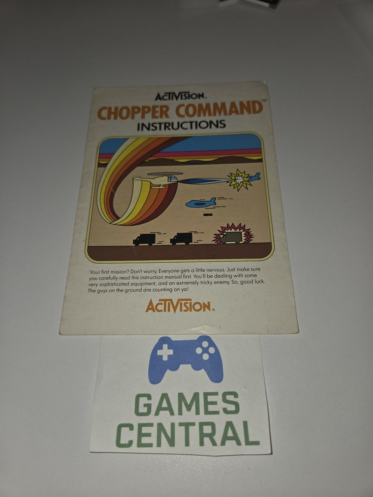 Chopper Command (Atari 2600, 1982) MANUAL ONLY