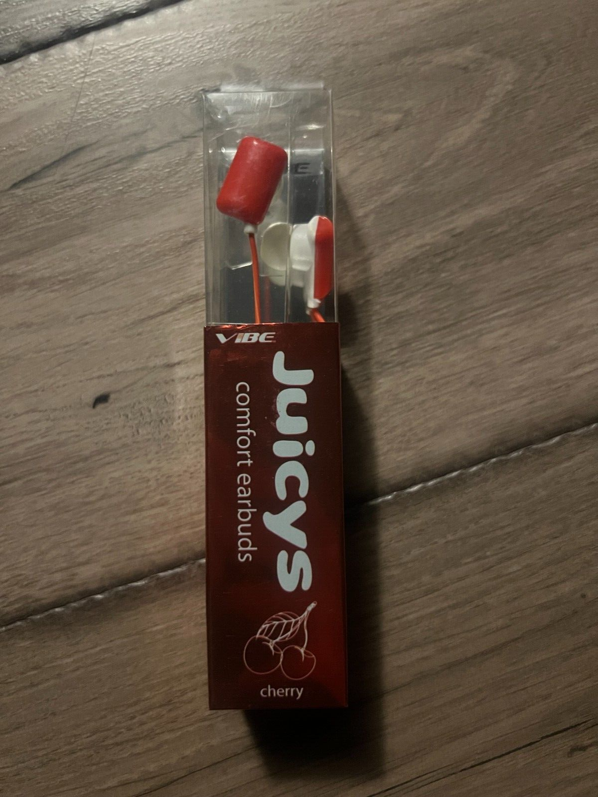 Vibe Juicys Comfort Earbuds (Cherry Red) BRAND NEW