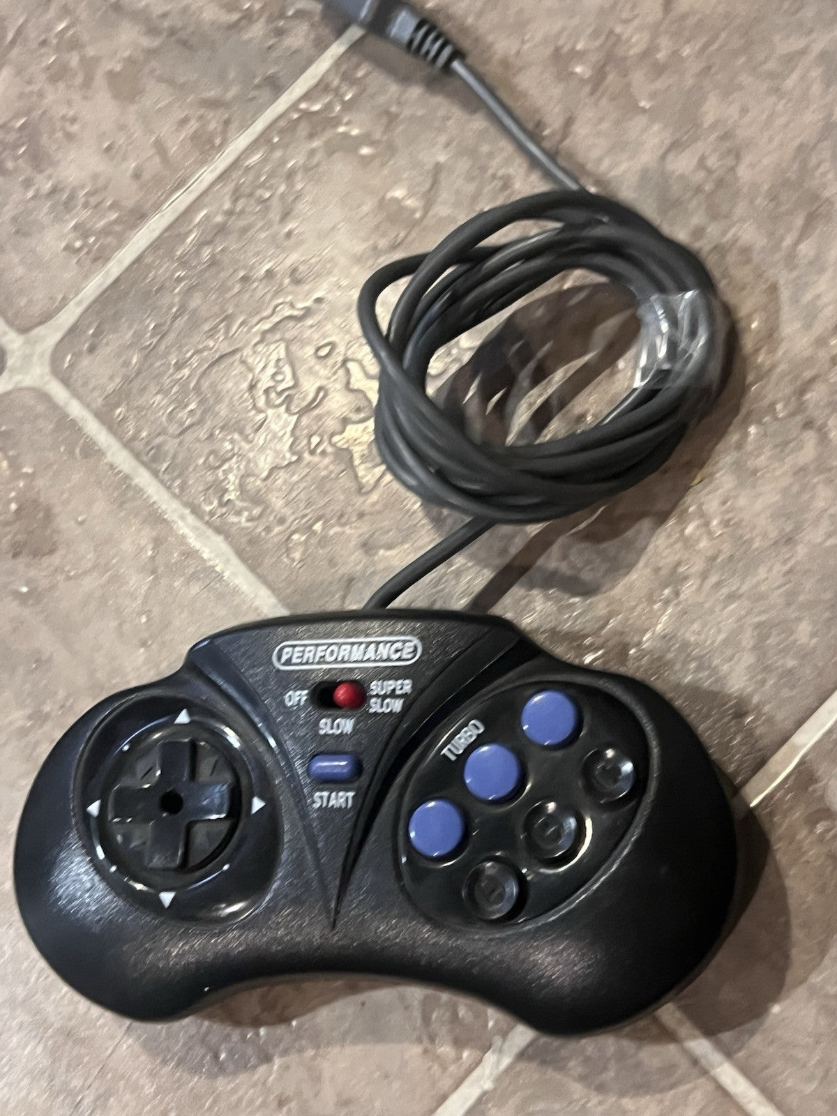 SEGA Genesis Controller Performance 6 Button Turbo 1990s