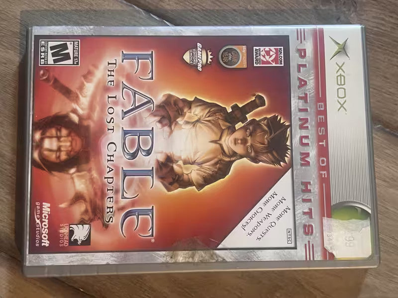 Fable The Lost Chapters: Best Of Platinum Hits (Microsoft Xbox, 2005) NO MANUAL