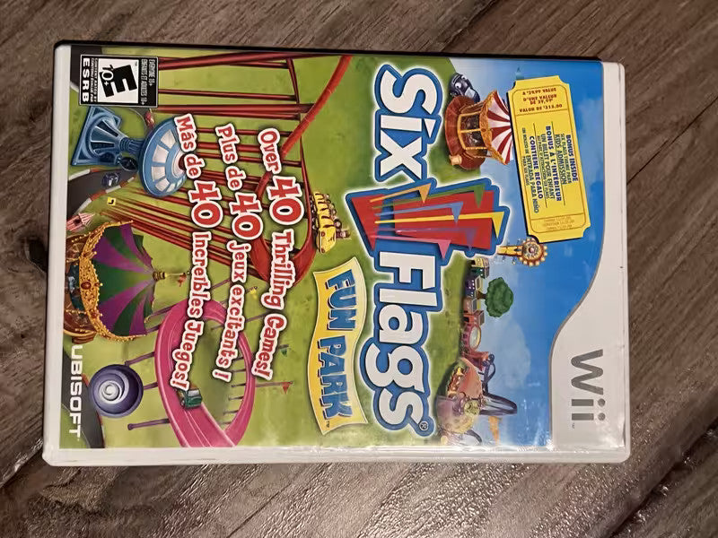 Six Flags Fun Park (Nintendo Wii, 2009) CIB