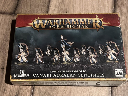 Lumineth Realm-Lords Vanari Auralan Sentinels 87-58 Warhammer BRAND NEW SEALED
