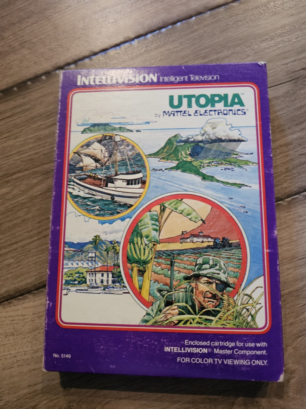 Utopia (Mattel Intellivision, 1981) CIB COMPLETE