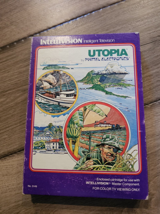 Utopia (Mattel Intellivision, 1981) CIB COMPLETE