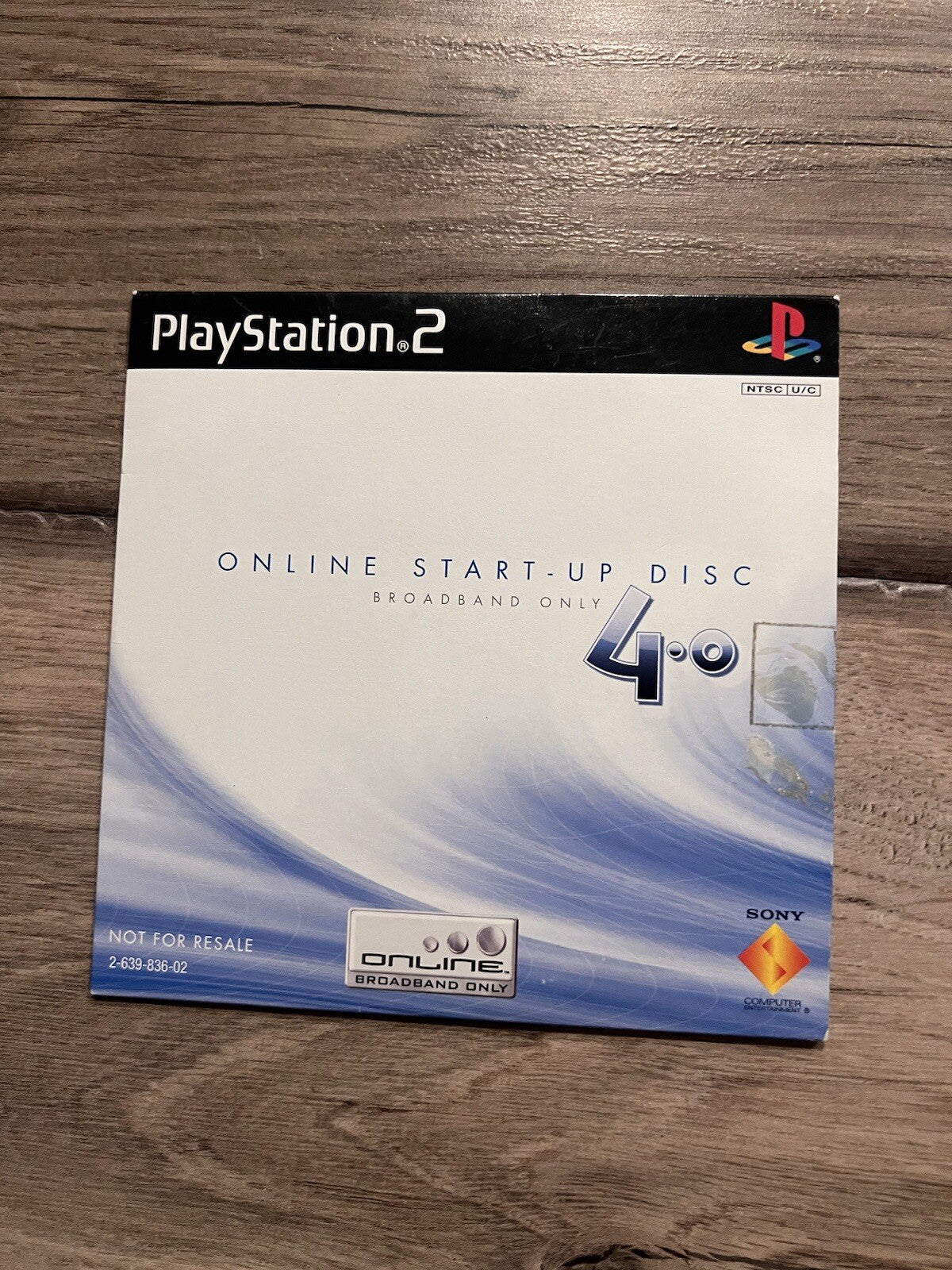 Sony PS2 PlayStation 2 Online Start-Up Disc Ver. 4.0 Broadband Only