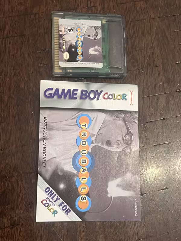 Trouballs (Nintendo Game Boy Color, 2001) CART + MANUAL ONLY