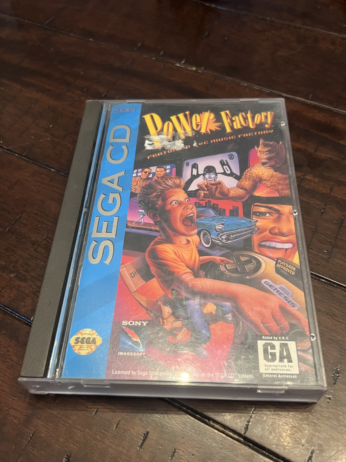 Power Factory: Featuring C+C Music Factory (Sega CD, 1993) CIB COMPLETE