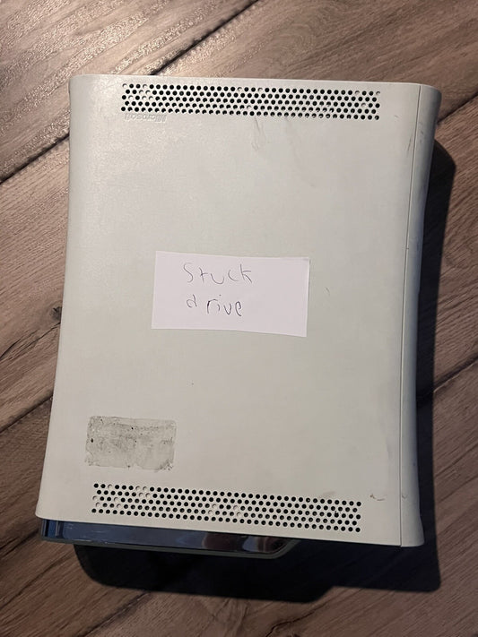 Microsoft Xbox 360 No Hard Drive 20gb White Console Only Disc Drive Gets Stuck