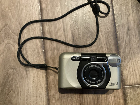 Konica Z Up 70 Super 35mm Film Point and Shoot Camera Silver Film Tested