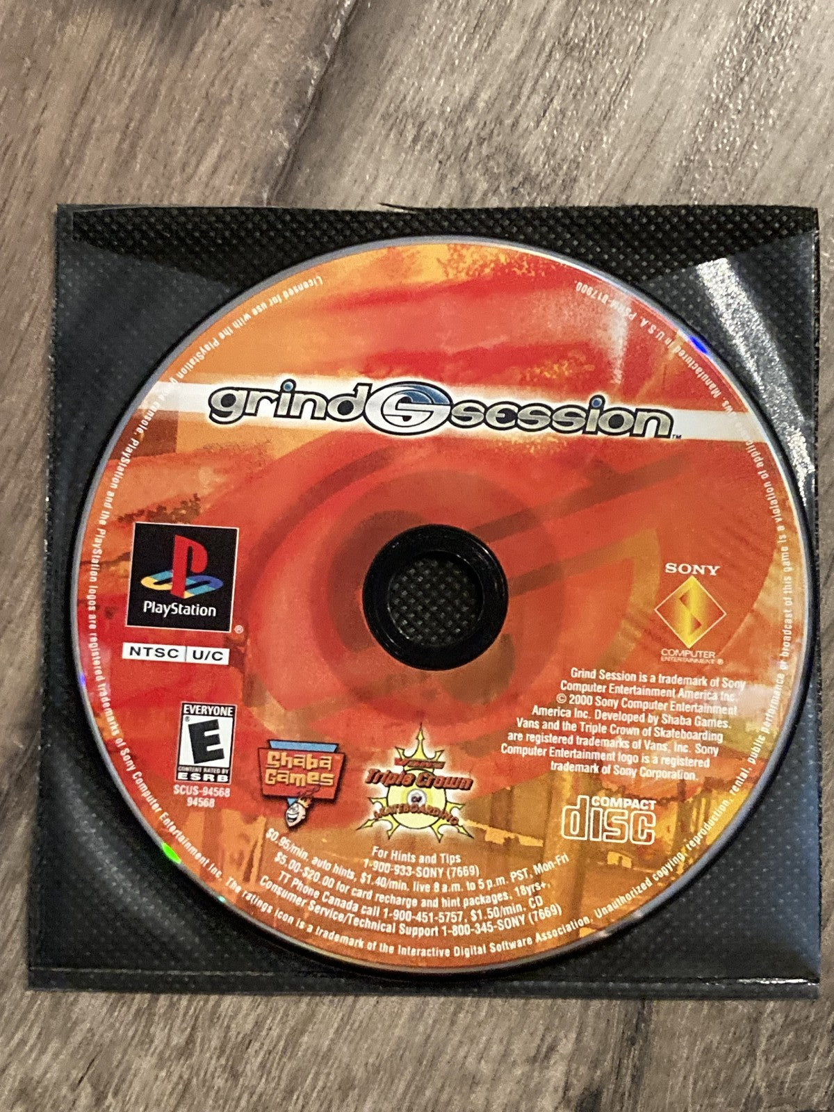 Grind Session (Sony Playstation 1 PS1, 2000) DISC ONLY