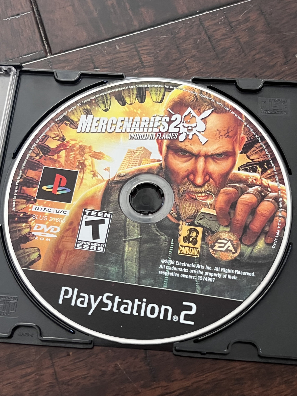 Mercenaries 2: World in Flames (Sony Playstation 2 PS2, 2008) DISC ONLY