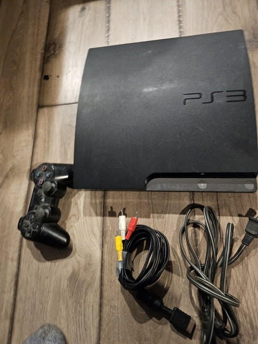 Sony PlayStation 3 Slim 160GB Home Console Black CECH-2501A With Controller