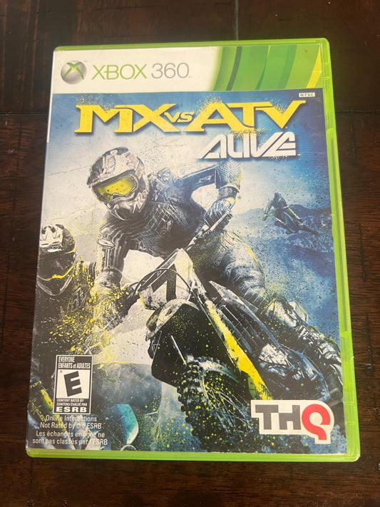 MX vs. ATV Alive (Microsoft Xbox 360, 2011) NO MANUAL