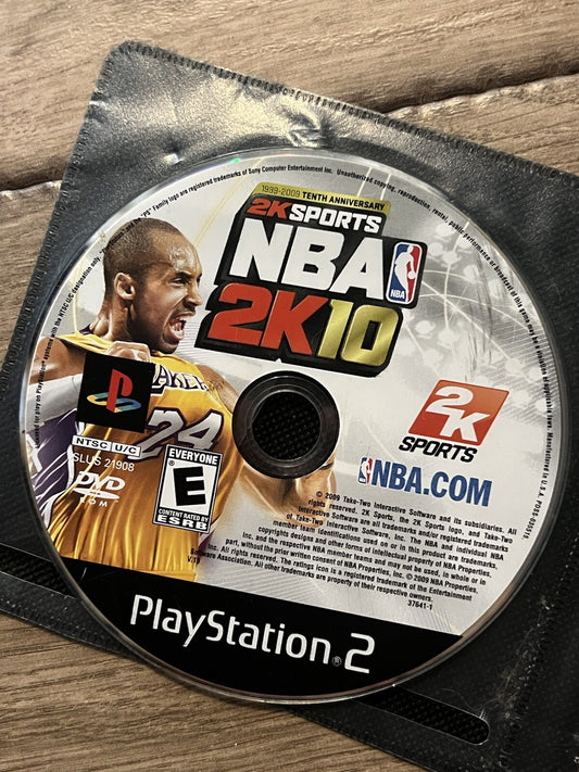NBA 2K10 (Sony PlayStation 2, 2009) DISC ONLY