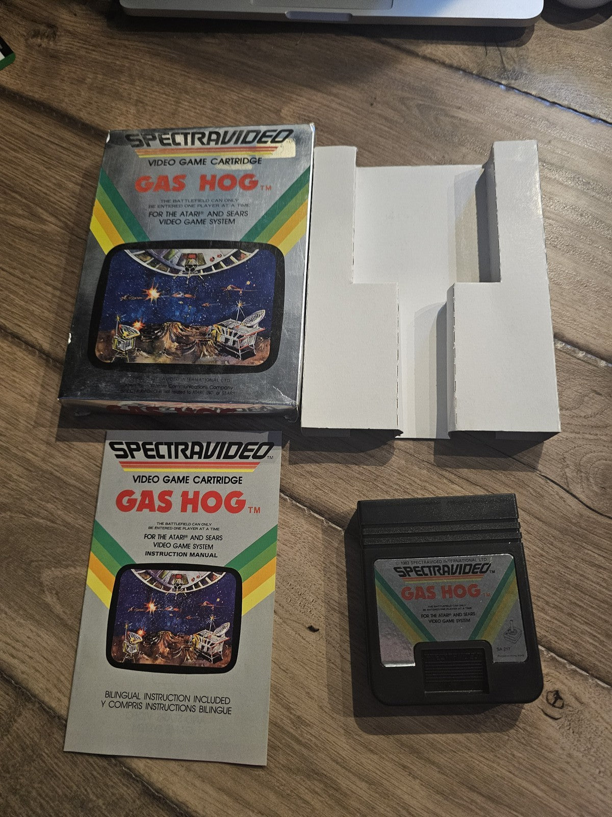 Gas Hog (Atari 2600, 1983) CIB COMPLETE IN BOX NICE SPECTRAVIDEO