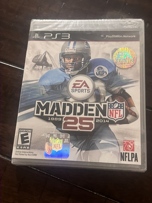 Madden NFL 25 Years 1989 2014 (Playstation 3 PS3, 2014) BRAND NEW SEALED