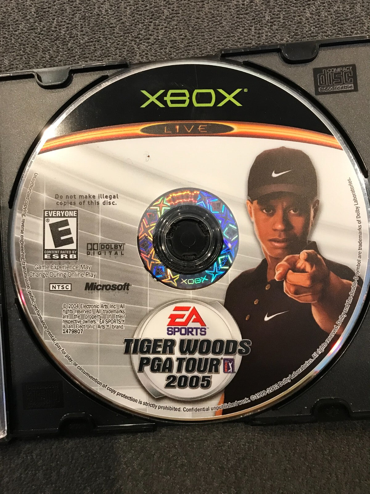 Tiger Woods PGA Tour 2005 (Microsoft Xbox, 2004) Disc Only