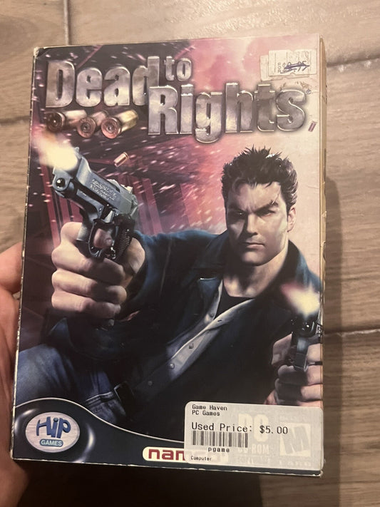 Dead To Rights (PC DVD-ROM, 2003) BRAND NEW CARDBOARD
