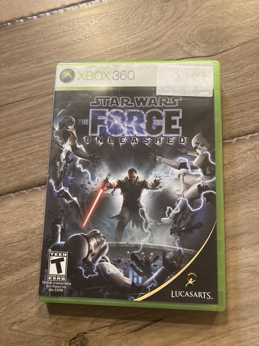 Star Wars The Force Unleashed (Microsoft Xbox 360, 2008) CIB COMPLETE