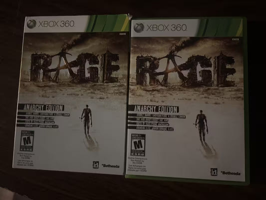Rage: With Slip Cover (Microsoft Xbox 360, 2011) CIB COMPLETE