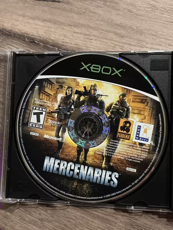Mercenaries (Microsoft Xbox, 2005) DISC ONLY